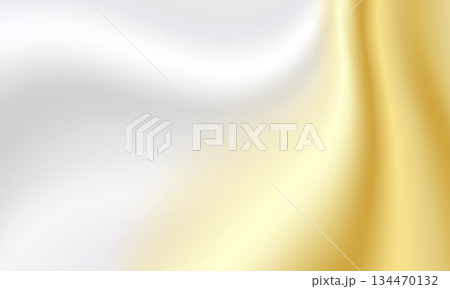 金色と銀色のドレープ 134470132
