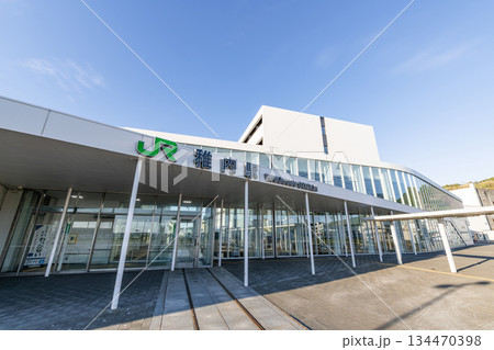北海道稚内市 日本最北の駅 晴天のJR稚内駅 北海道稚内市 日本最北の駅 晴天のJR稚内駅 134470398