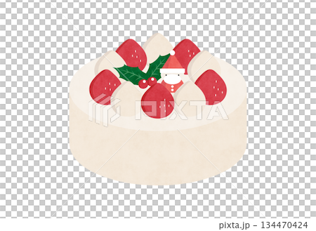 Christmas cake illustration 134470424