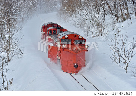 宗谷本線 智恵文-日進 JR北海道 DE15-2521(旭川) ラッセル 常時排雪列車 常排 宗谷本線 智恵文-日進 JR北海道 DE15-2521(旭川) ラッセル 常時排雪列車 常排 134471614