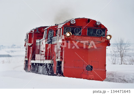 宗谷本線 北比布-蘭留 JR北海道 DE15-2515(旭川) ラッセル 常時排雪列車 常排 宗谷本線 北比布-蘭留 JR北海道 DE15-2515(旭川) ラッセル 常時排雪列車 常排 134471645