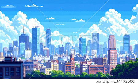 《AI画像》鮮やかな色の都市風景 《AI画像》鮮やかな色の都市風景 134472000
