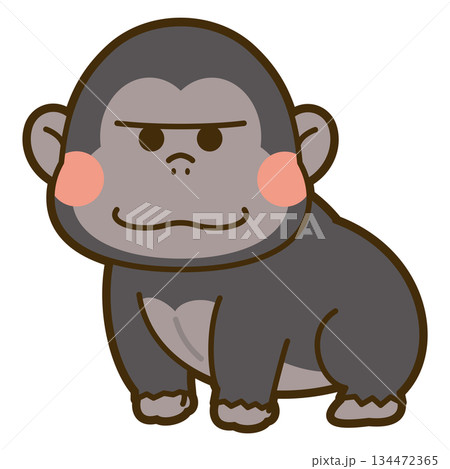 かわいいゴリラのイラスト かわいいゴリラのイラスト 134472365