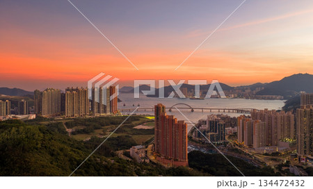 Twilight Glow Over Tseung Kwan O Waterfront Promenade Nov 10 2025 134472432