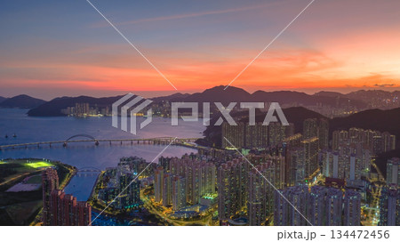 Twilight Glow Over Tseung Kwan O Waterfront Promenade Nov 10 2025 Twilight Glow Over Tseung Kwan O Waterfront Promenade Nov 10 2025 134472456