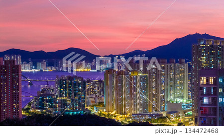 Night Lights Over Tseung Kwan O City Block Nov 10 2025 134472468
