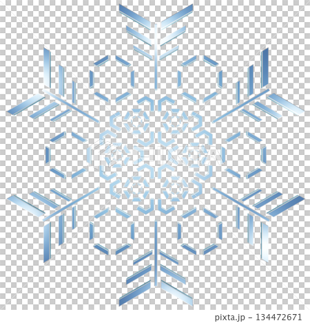 雪の結晶 134472671