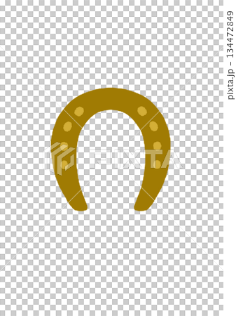 うまの ひずめ イラスト ブロンズ系 うまの ひずめ イラスト ブロンズ系 134472849