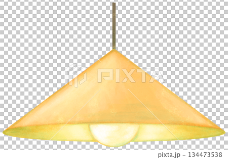 一個簡單的吊燈的插圖 134473538