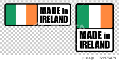 愛爾蘭製造標籤設計套裝 134473879