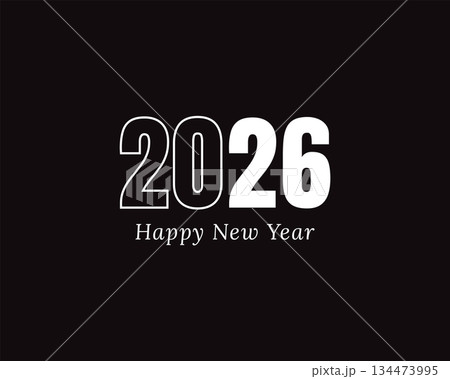 modern happy new year 2026 background design modern happy new year 2026 background design 134473995
