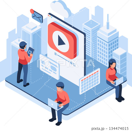 Isometric Subscription Service Model with Video Content 134474015