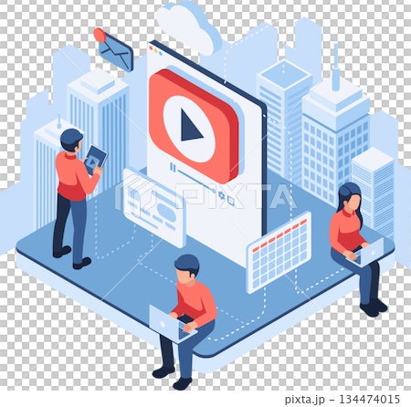 Isometric Subscription Service Model with Video Content 134474015
