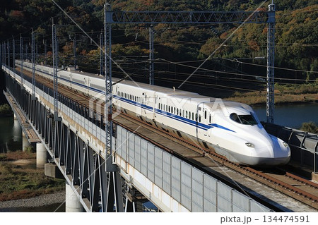 【JR東海】N700S「のぞみ」（山陽新幹線：新倉敷〜岡山） 134474591