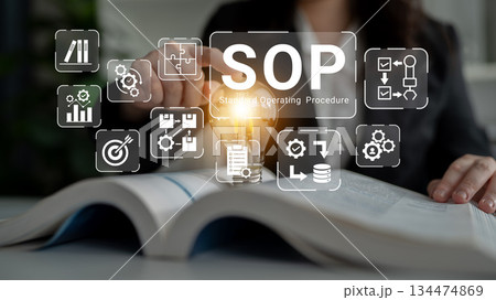 Standard Operating Procedure (SOP) and process automation concept Parse 134474869