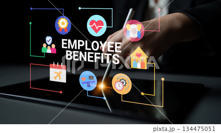Employee benefits and corporate wellness program concept Parse 134475051