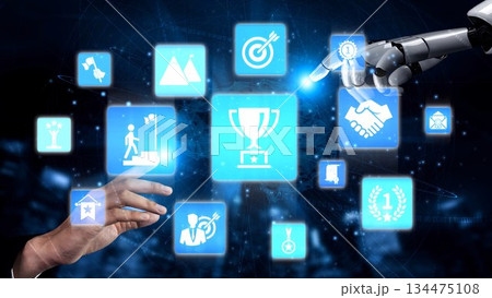 Business achievement and success concept icons Funnel Business achievement and success concept icons Funnel 134475108