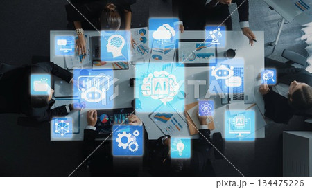 AI Brain Processing Data with Generative Artificial Intelligence Concept Funnel AI Brain Processing Data with Generative Artificial Intelligence Concept Funnel 134475226