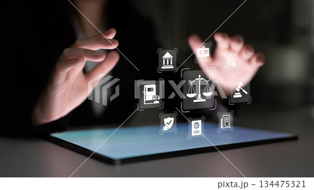 Digital law and legal technology system concept Parse Digital law and legal technology system concept Parse 134475321