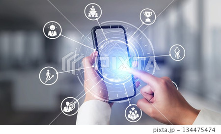 Leadership icons symbolize teamwork, vision, and decision-making. Gist Leadership icons symbolize teamwork, vision, and decision-making. Gist 134475474