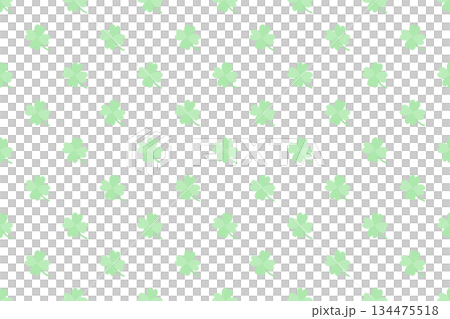 クローバーパターン薄緑 クローバーパターン薄緑 134475518