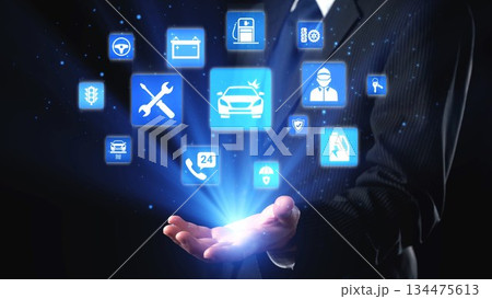 Car services and insurance solutions for vehicle protection Spire 134475613