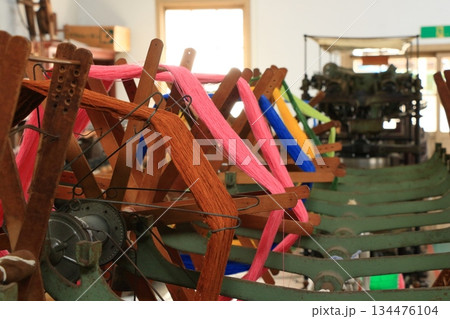 秩父銘仙館の撚糸機 秩父銘仙館の撚糸機 134476104