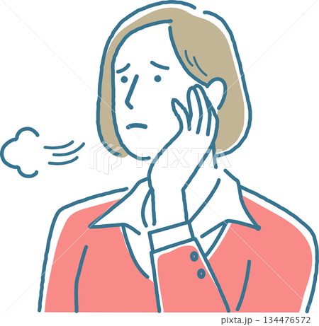 思い悩む女性パーソン 134476572