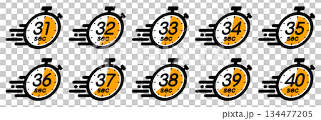 Time management icon showing speedy time Time management icon showing speedy time 134477205