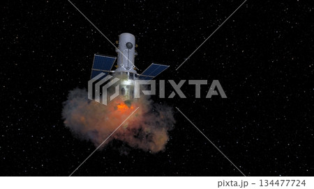 人工衛星 134477724