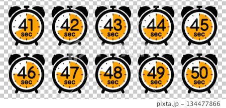 Clock icon showing time Clock icon showing time 134477866