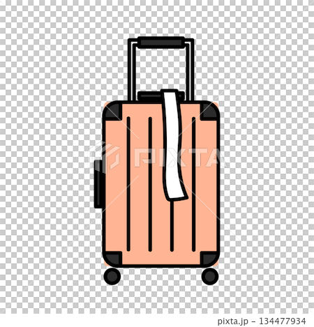 Stock Illustration: Simple illustration of a carry case and travel suitcase Stock Illustration: Simple illustration of a carry case and travel suitcase 134477934