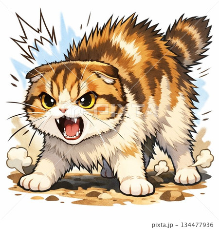 威嚇猫 134477936