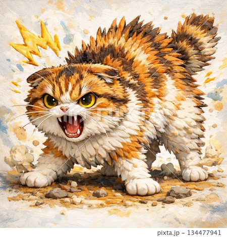 威嚇猫 134477941