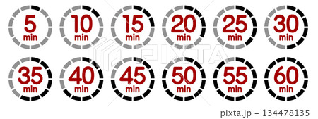 時間を示すアイコン 134478135