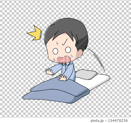 Illustration of a man jumping up Illustration of a man jumping up 134478256