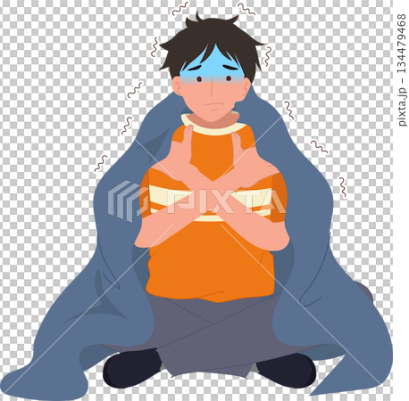 mental health anxiety depression concept. young adult experiencing anxiety and depression sitting on the floor indoors, wrapped in a blanket to feel safe mental health anxiety depression concept. young adult experiencing anxiety and depression sitting on the floor indoors, wrapped in a blanket to feel safe 134479468