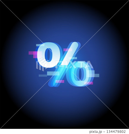 Percent Discount Glitch Technology Background Percent Discount Glitch Technology Background 134479802