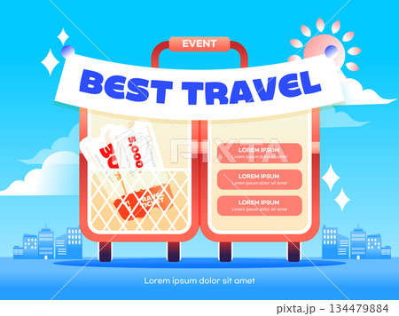 Holiday Vacation Travel Event Template Holiday Vacation Travel Event Template 134479884