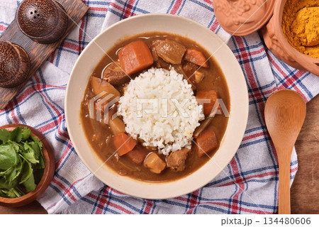 Pork curry rice Pork curry rice 134480606