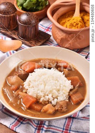 Pork curry rice Pork curry rice 134480608
