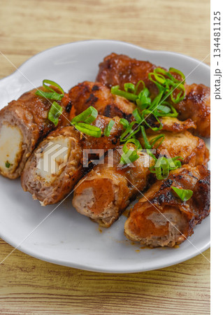 人参と厚揚げの肉巻き 人参と厚揚げの肉巻き 134481125