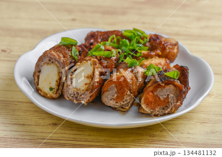 人参と厚揚げの肉巻き 人参と厚揚げの肉巻き 134481132