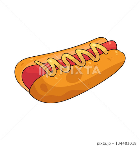 illustration of Hotdog 134483019