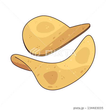 illustration of Chips illustration of Chips 134483035