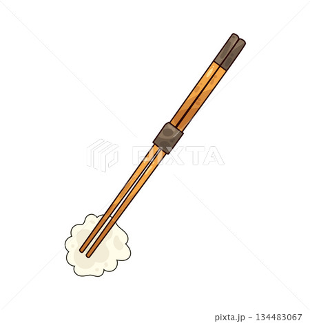illustration of chopsticks 134483067