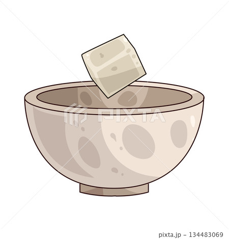 illustration of bowl 134483069