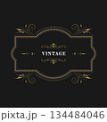 Vintage frame. Vintage style. retro labels. wedding ornaments, invitation card.  134484046