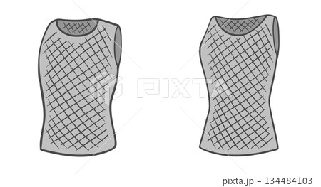 メッシュ(網目)タンクトップ・ベースレイヤー、メンズ、レディース メッシュ(網目)タンクトップ・ベースレイヤー、メンズ、レディース 134484103