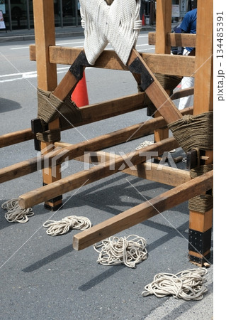 郭巨山の山建て準備 郭巨山の山建て準備 134485391